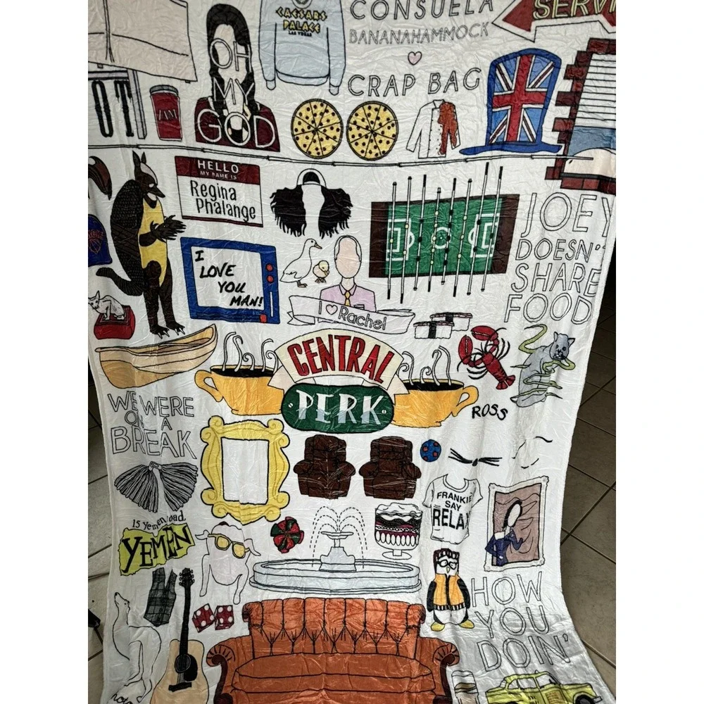 Friends Central Perk Fleece Blanket 60x80